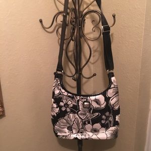 Brighton lovers black and white crossbody